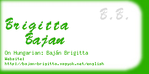 brigitta bajan business card