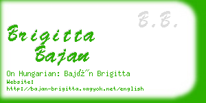 brigitta bajan business card